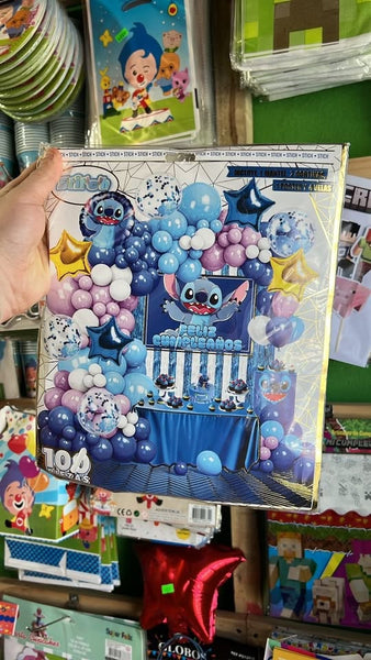 Set decoracion cumpleaños stitch