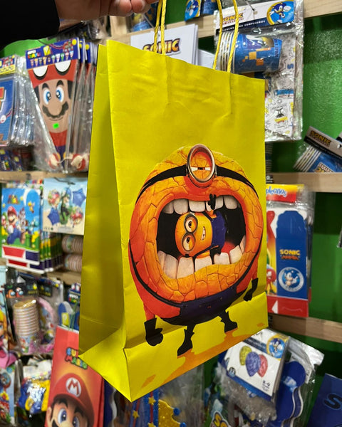 Bolsas de dulces papel Minions paquete x 6 unidades