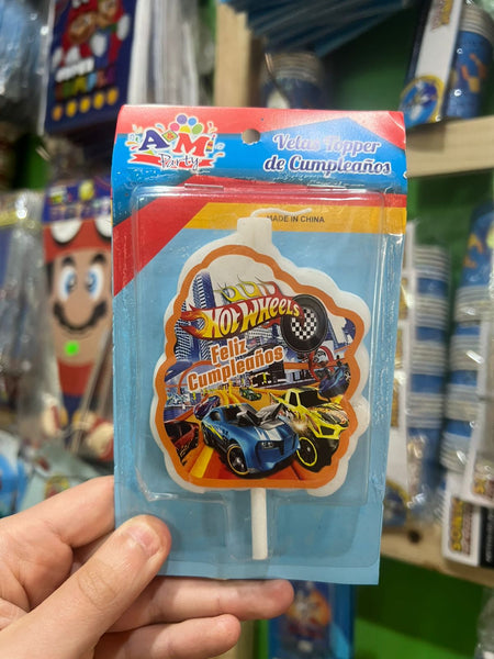 Vela cumpleaños Hot wheels