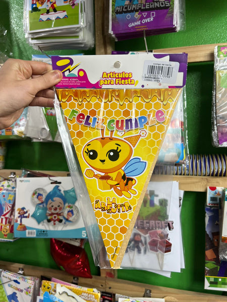 Banderin Triangular Abejita Chiquitita