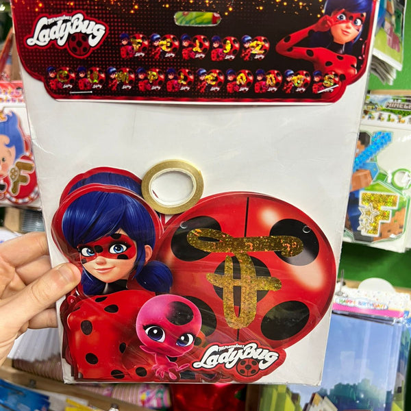 Banderin Feliz cumpleaños Lady Bug