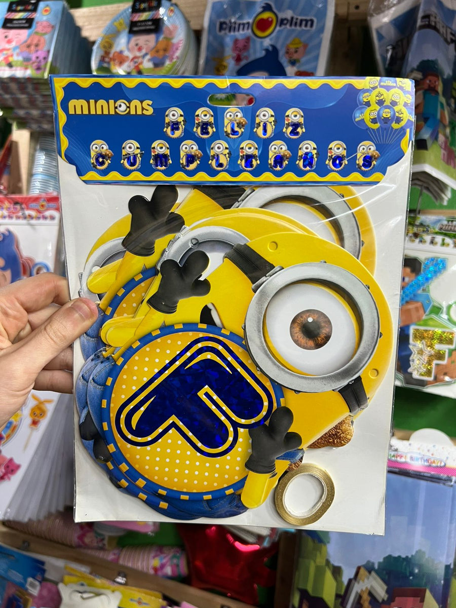 Banderin Feliz cumpleaños Minions