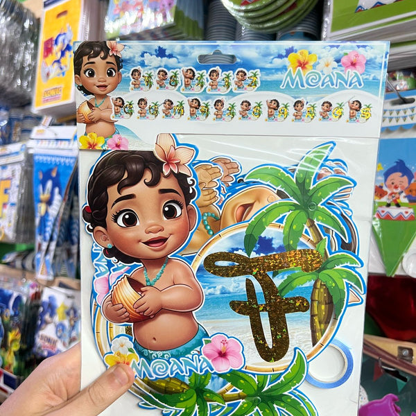 Banderin de feliz cumpleaños Moana