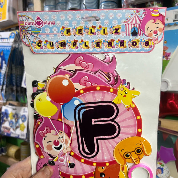 Banderin Feliz cumpleaños Plim plim Premium