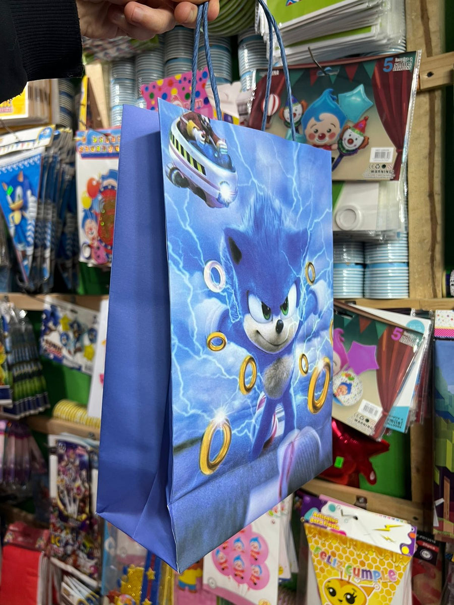 Bolsas de dulces papel sonic paquete X 6 unidades
