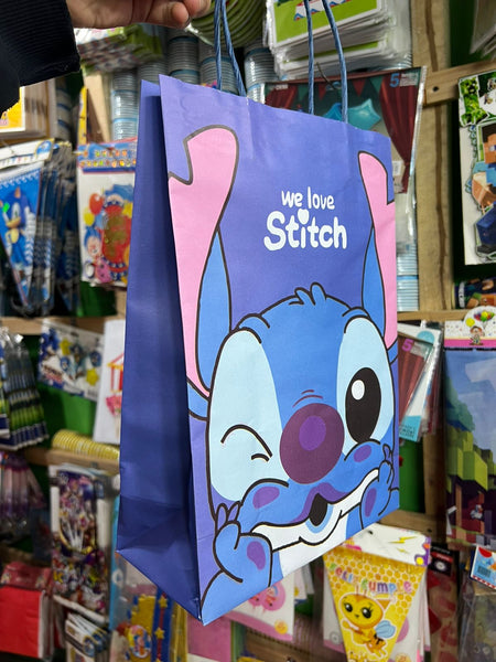 Bolsas de dulces papel stich paquete x 6 unidades