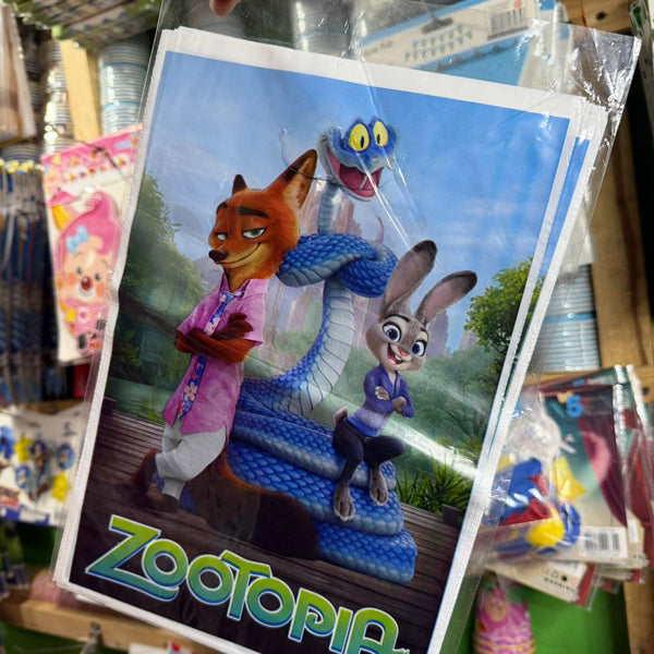 Bolsas de dulces plasticas Zootopia paquete x 6 unidades