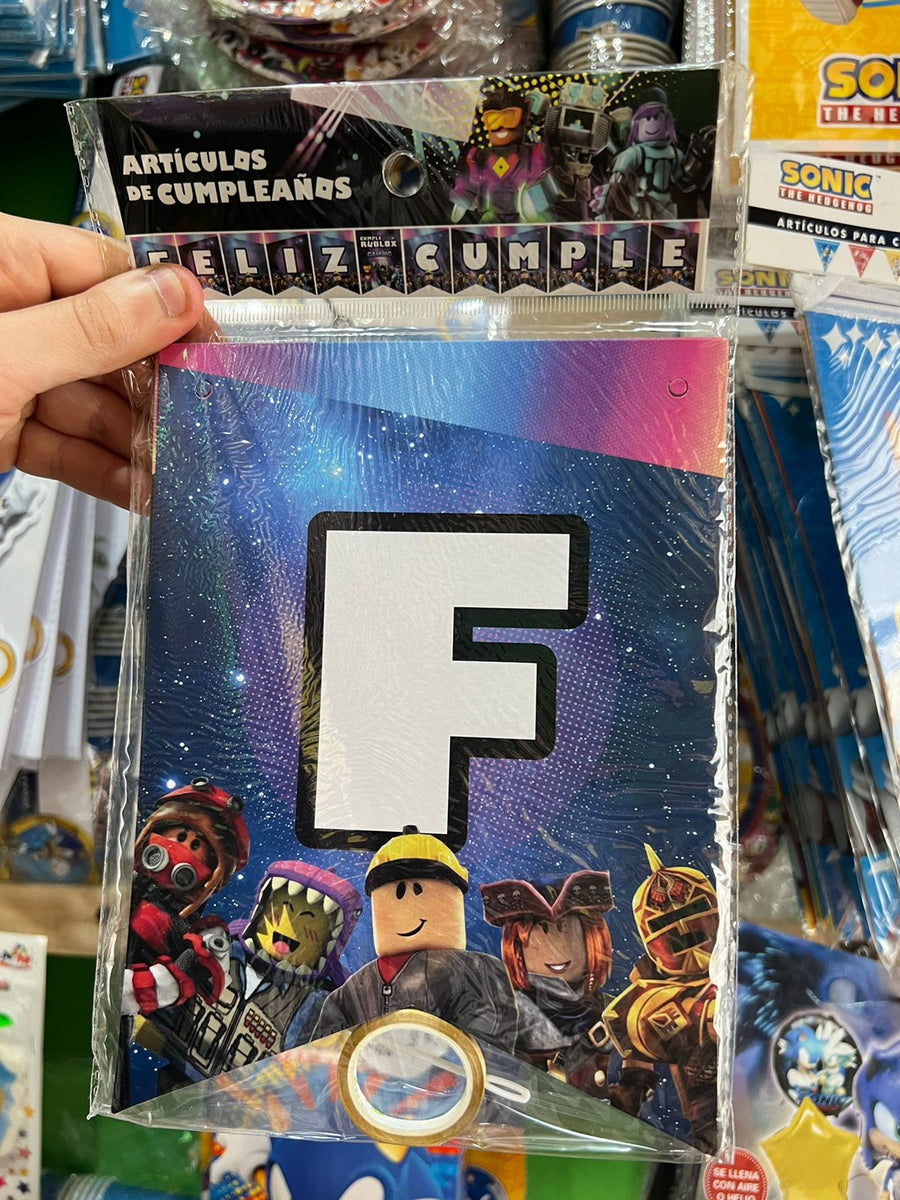 Banderin de feliz cumpleaños roblox