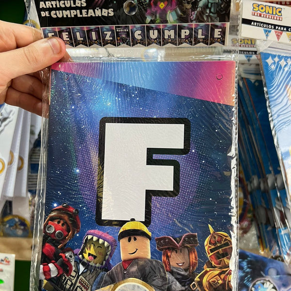 Banderin de feliz cumpleaños roblox