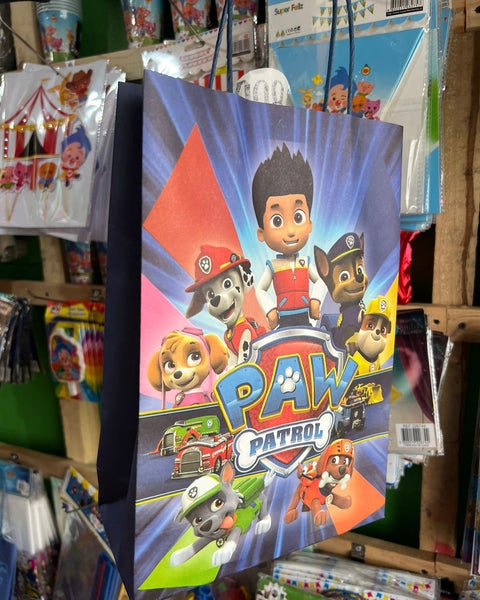 Bolsas de dulces papel paw patrol paquete X 6 unidades