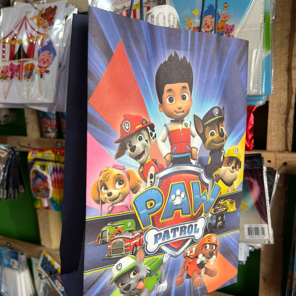 Bolsas de dulces papel paw patrol paquete X 6 unidades