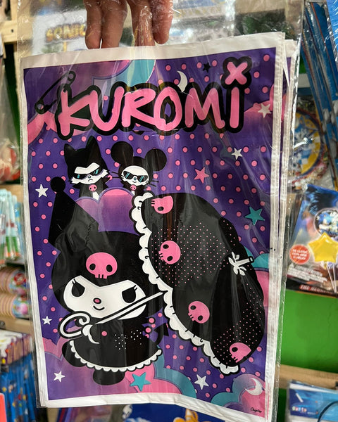 Bolsas de dulces plasticas kuromi paquete X 6 unidades