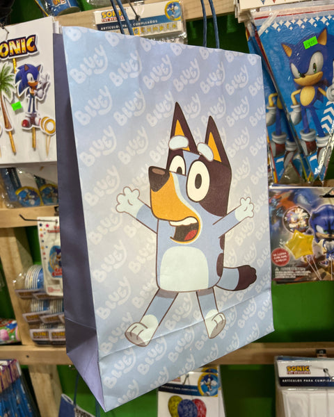 Bolsas de dulces papel bluey paquete x 6 unidades