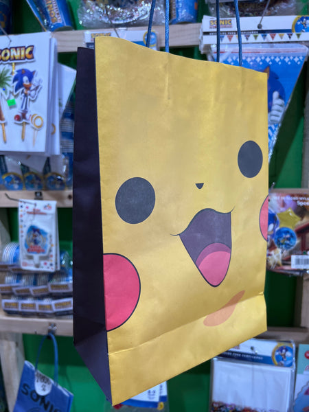 Bolsas de dulces papel pokemon  paquete x 6 unidades