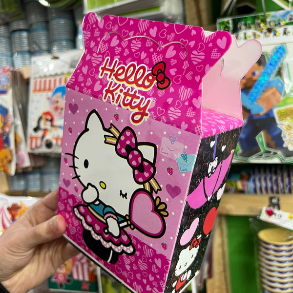 Cajas para sorpresas Hello kitty paquete X 6 unidades