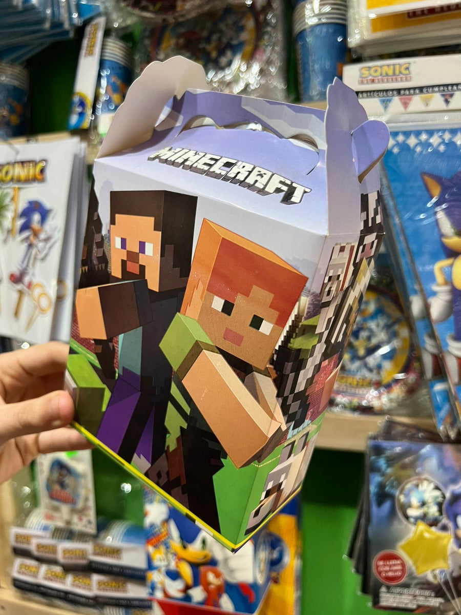 Cajas para sorpresas minecraft paquete X 6 unidades