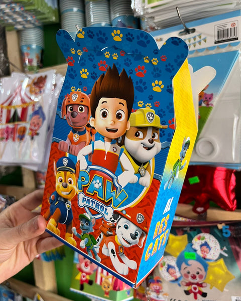 Cajas para sorpresas paw patrol paquete X 6 unidades