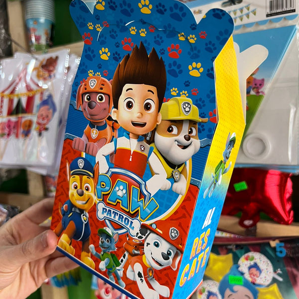 Cajas para sorpresas paw patrol paquete X 6 unidades