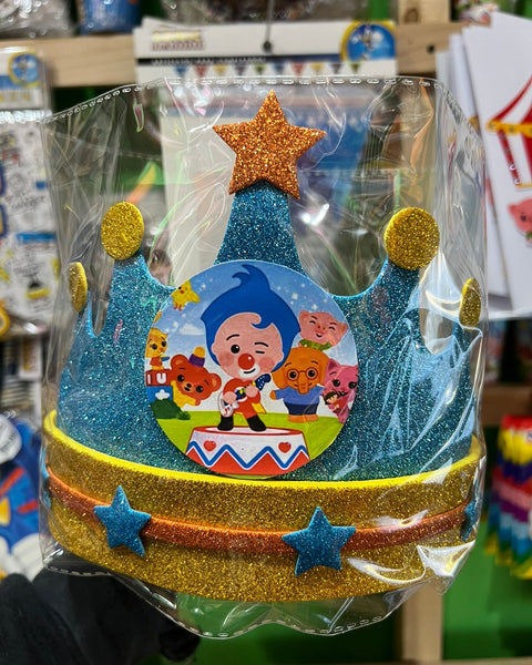 Corona festejado payaso plim plim