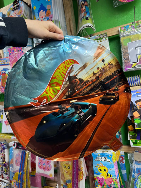 Globos metalizados Hot Wheels