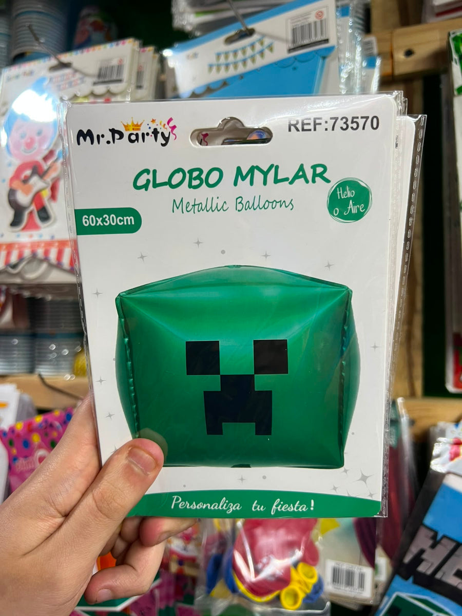 Globos Metalizados Minecraft