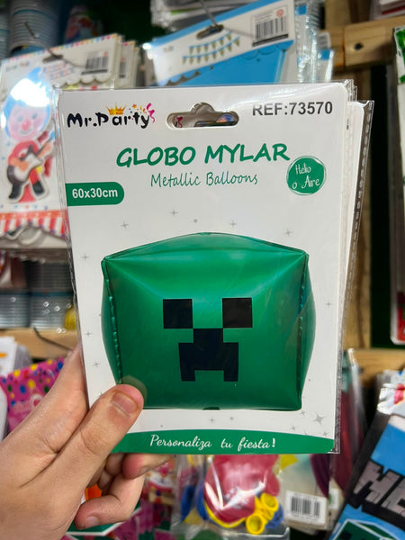 Globos Metalizados Minecraft