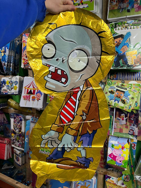 Globo Metalizado figura Plantas Vs Zombie