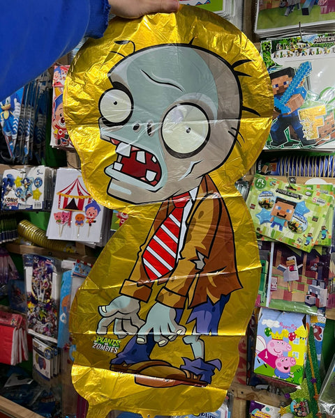 Globo Metalizado figura Plantas Vs Zombie