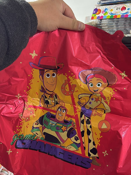 Globos metalizados toy story, unidad