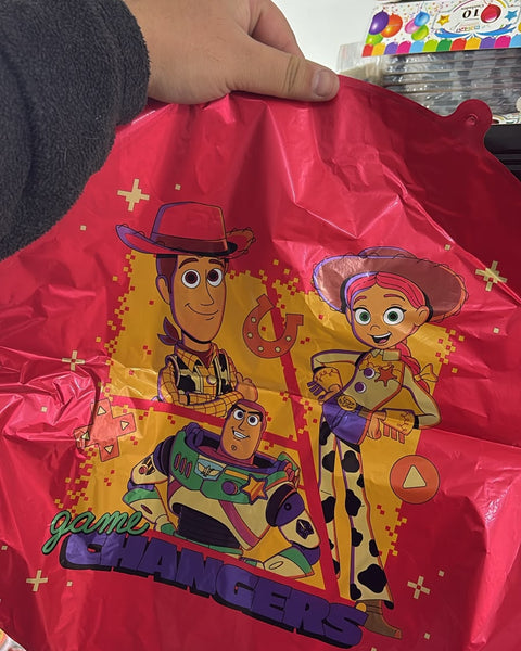 Globos metalizados toy story, unidad