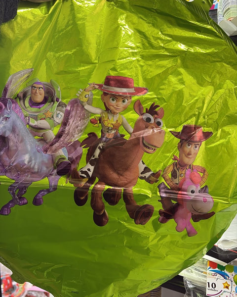 Globos metalizados toy story, unidad