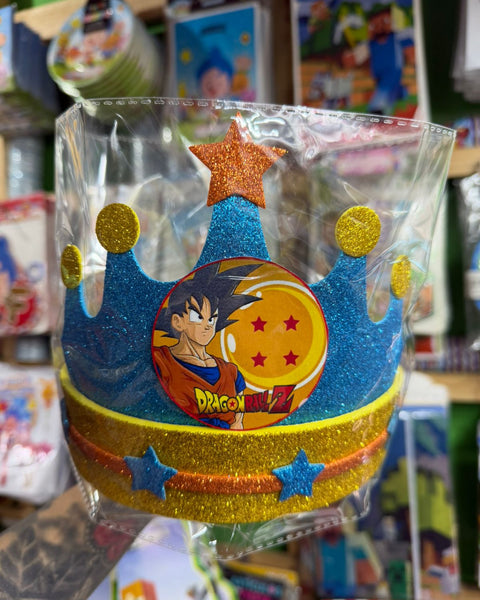 Corona festejado dragon ball