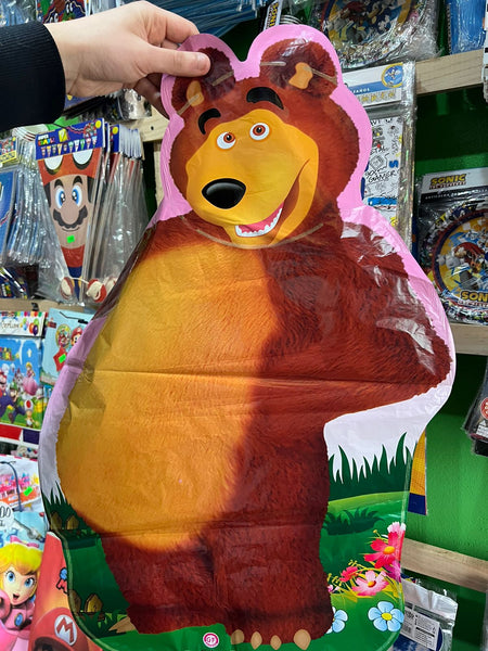Globo metalizado silueta oso 70 cm