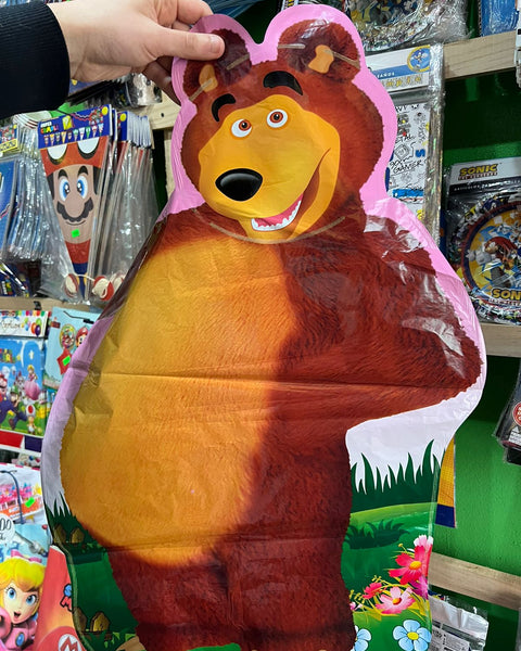 Globo metalizado silueta oso 70 cm