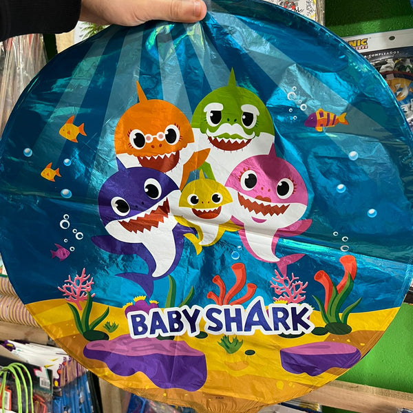 Globos metalizados baby shark, unidad