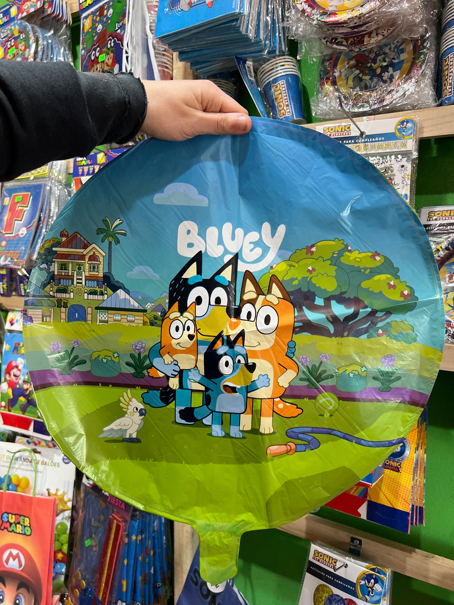 Globos metalizados bluey, unidad