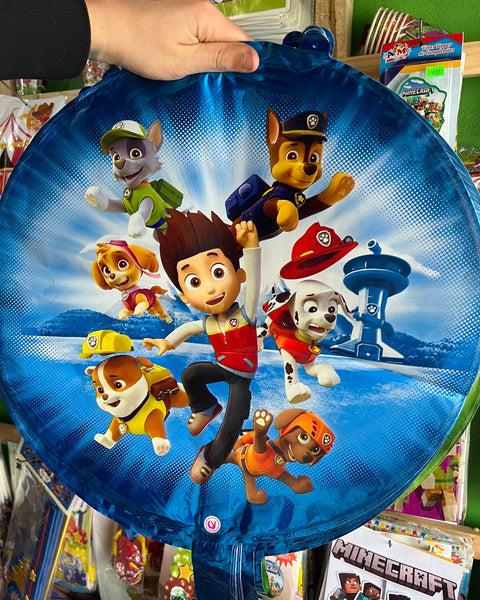 Globos metalizados paw patrol, unidad