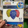 Globos latex impresos sonic paquete X 12 unidades
