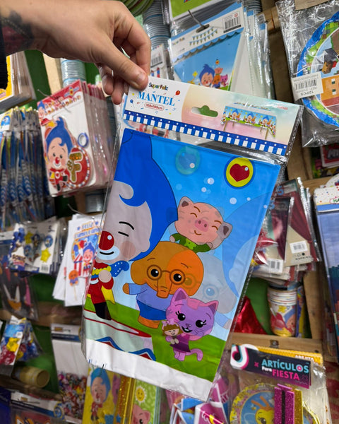 Mantel decorativo payaso plim plim