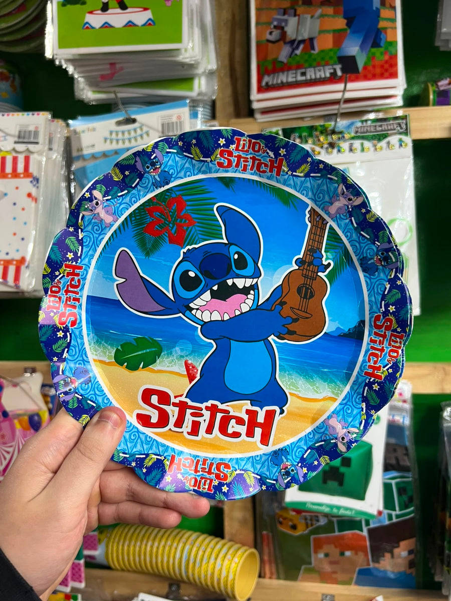 Platos lilo y stich paquete X 6 unidades
