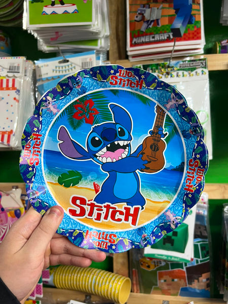 Platos lilo y stich paquete X 6 unidades