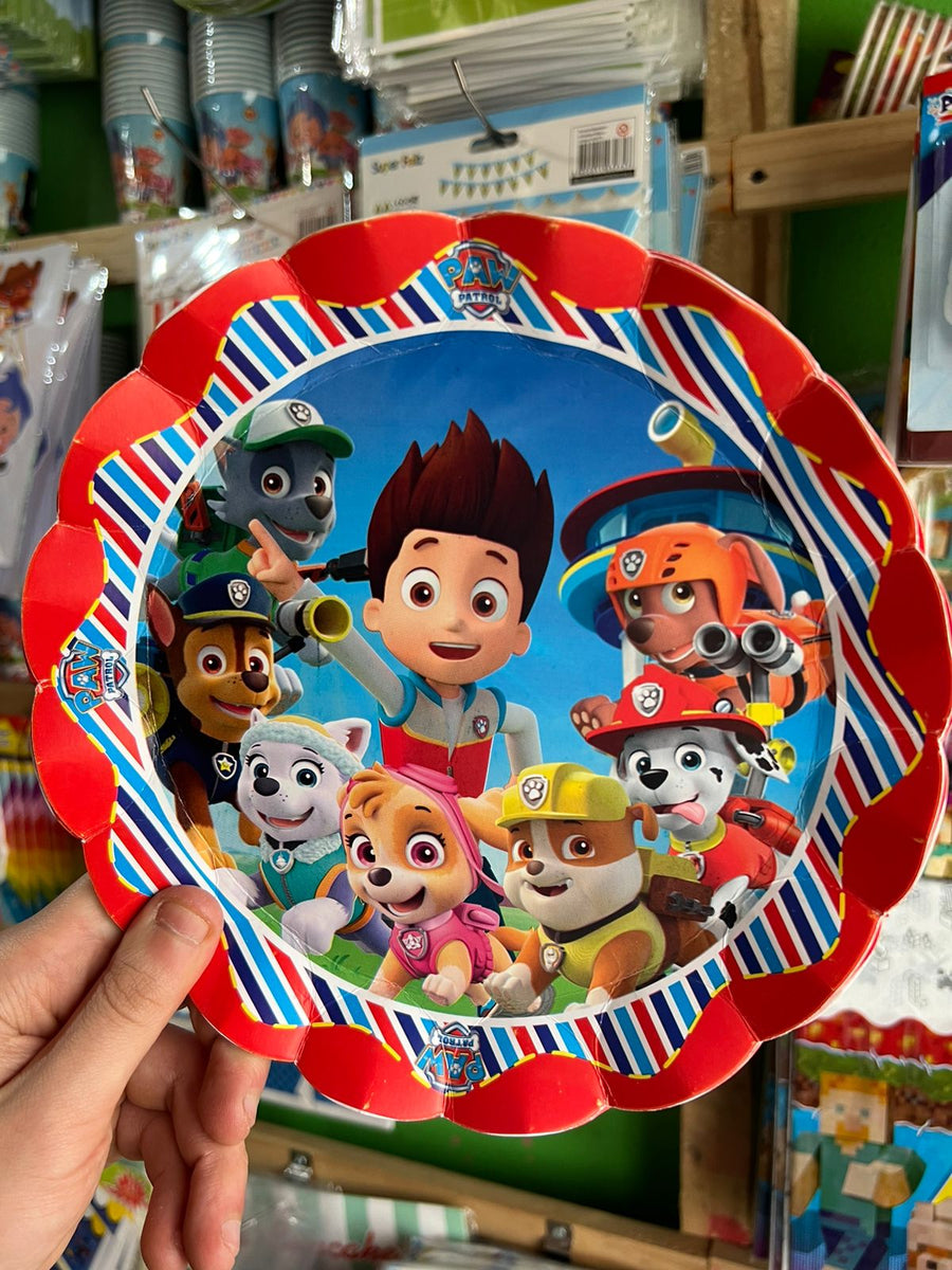 Platos paw patrol paquete X 6 unidades