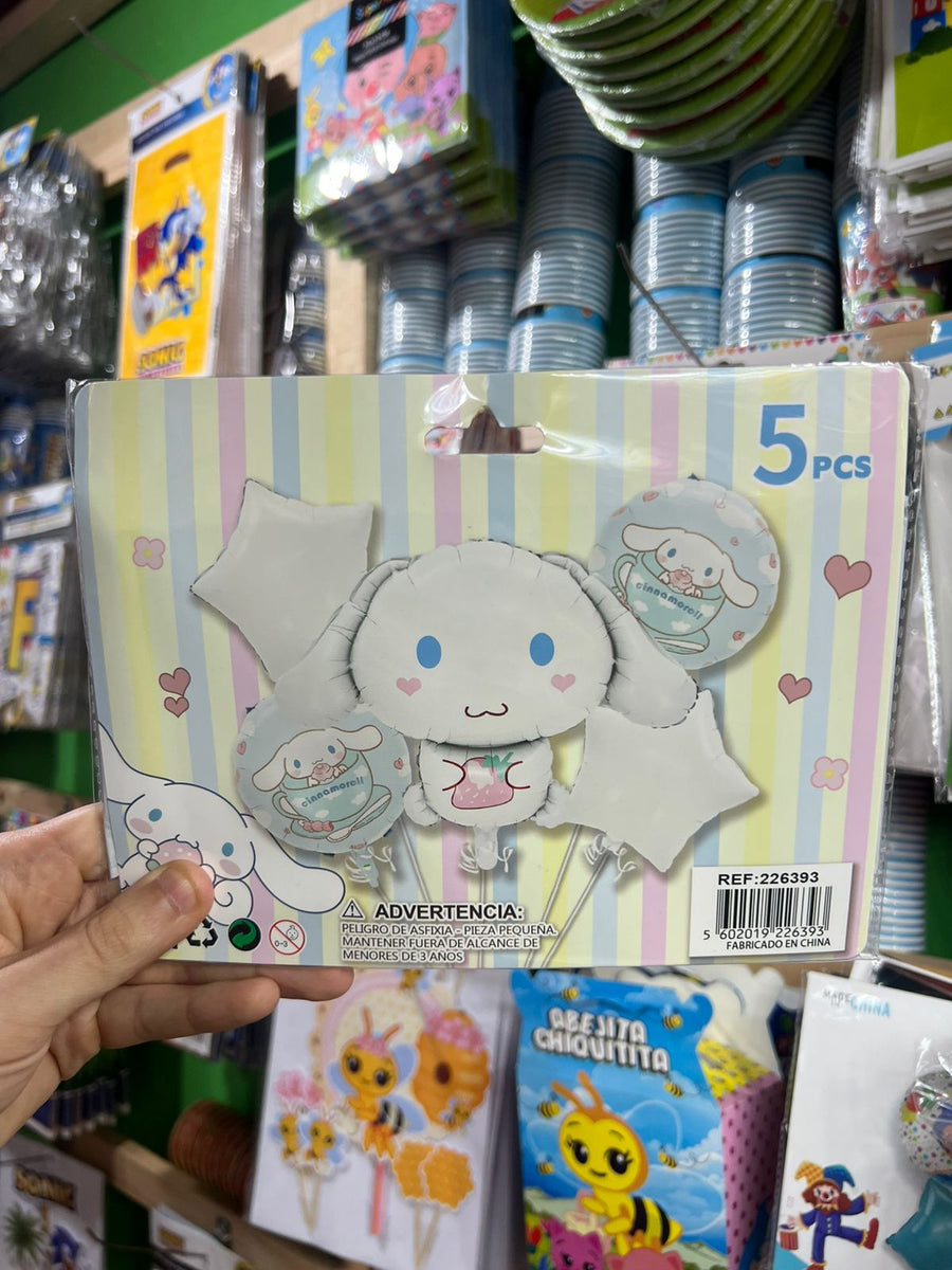 Set globos Cinamonroll, 5 piezas