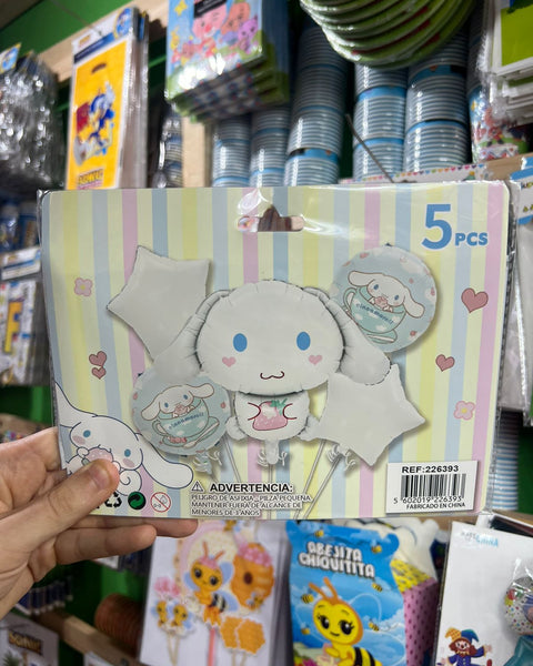 Set globos Cinamonroll, 5 piezas