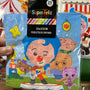Servilletas payaso plim plim, paquete X 20 unidades