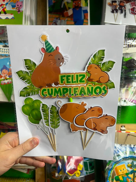 Topper para torta Capibara