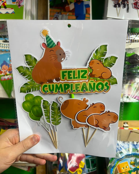 Topper para torta Capibara