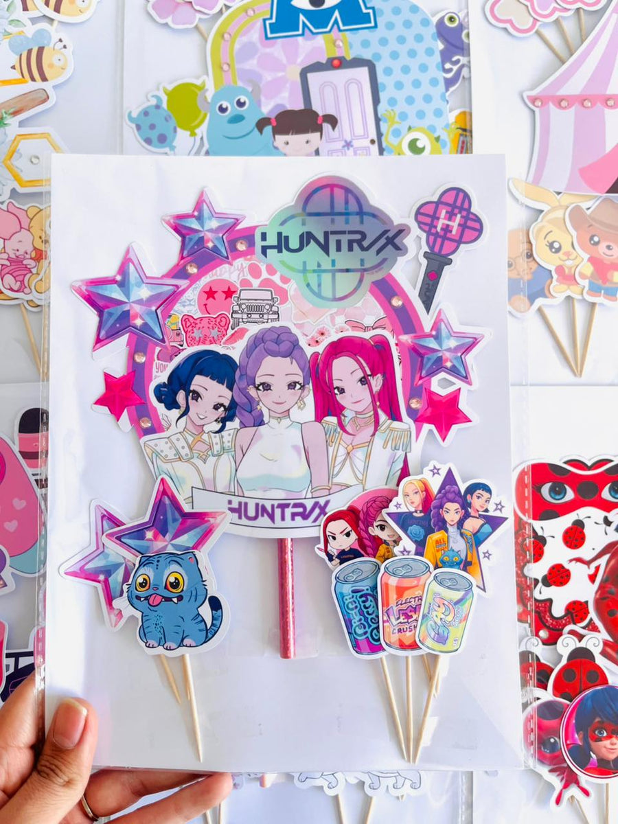 Topper para torta Guerreras K-pop