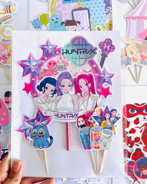 Topper para torta Guerreras K-pop