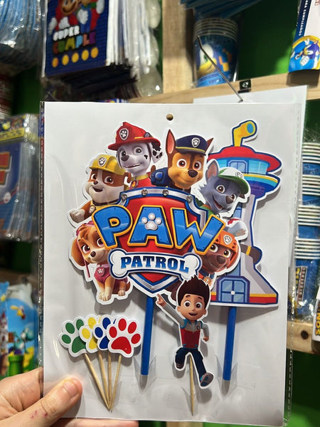 Topper para torta Paw patrol